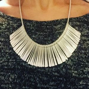Brushed Silver Necklace